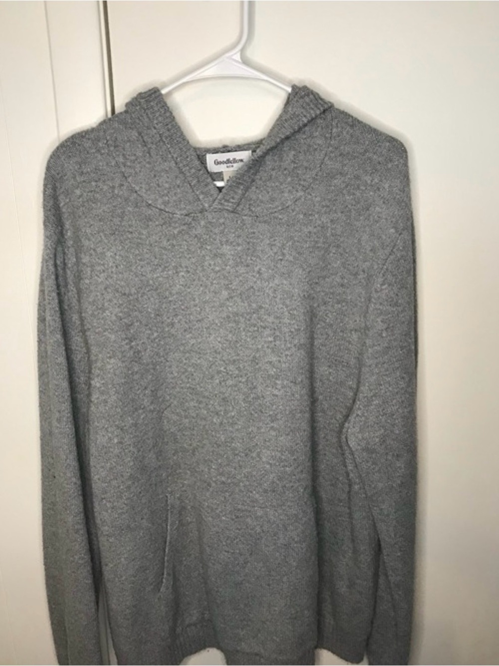 Goodfellow & Co Gray Crewneck Hooded Sweater